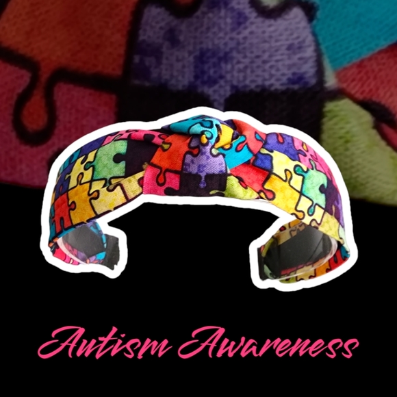Autism Awareness Colorful Turban Knotted Style Headband!!๐๐๐๐ - Picture 11 of 12
